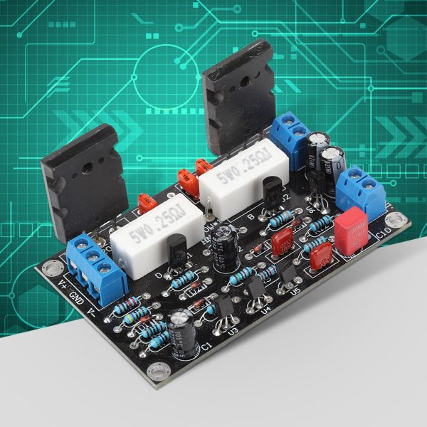 2SC5200+2SA1943 Power Amplifier Board 100W Amp Speaker Circuit Protection Board - Image 10