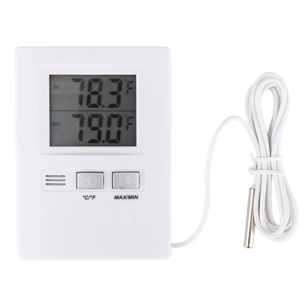 High Precision LCD Digital Indoor&Outdoor Thermometer Temperature Meter Tester Battery Powered - Image 2