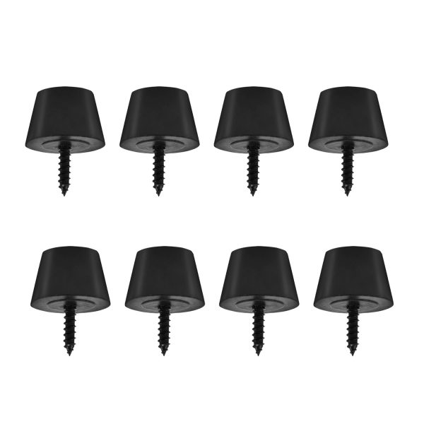 4 Pairs 30x20mm Rubber Feet Anti Vibration Base Pad Stand for Speaker Guitar Amplifier W Screws - Image 5