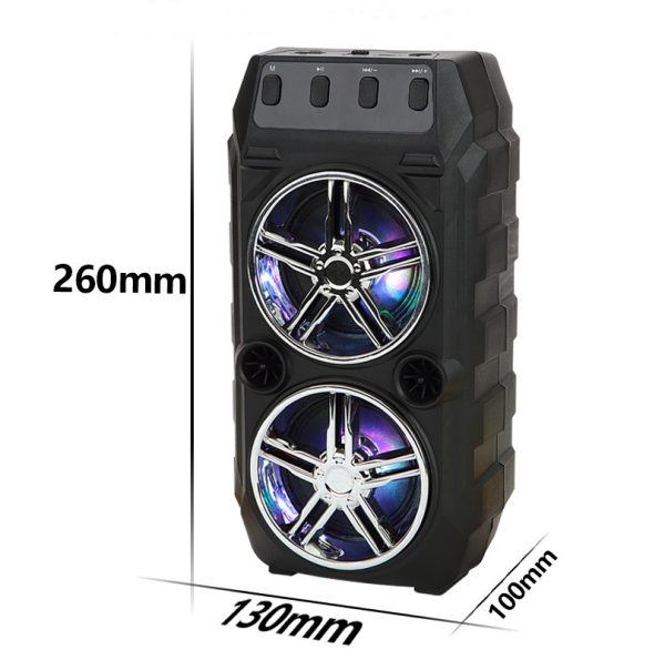 Wireless Bluetooth Speaker Dual Speakers Outdoor Portable Loud Speaker - Image 5