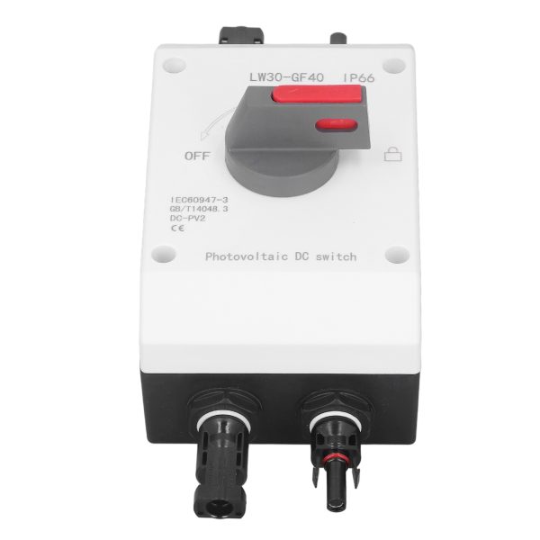 Photovoltaic DC Isolator Solar Switch IP66 Waterproof Insulated Switch for Solar Powered RV 1500V DC 32A 4P - Image 7