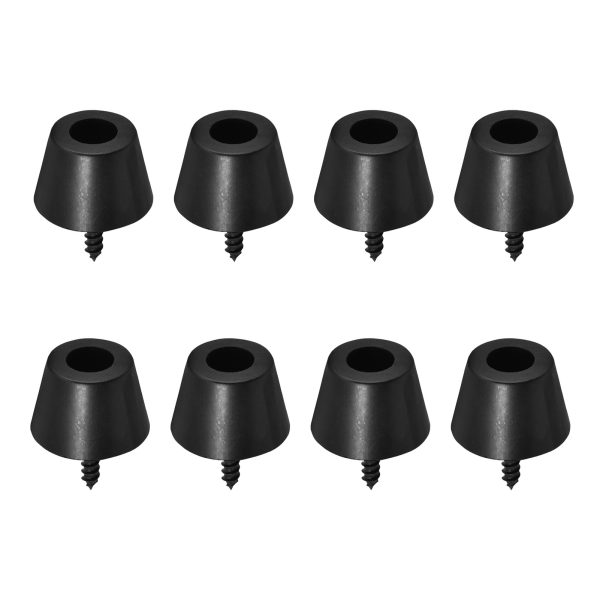 4 Pairs 30x20mm Rubber Feet Anti Vibration Base Pad Stand for Speaker Guitar Amplifier W Screws - Image 3