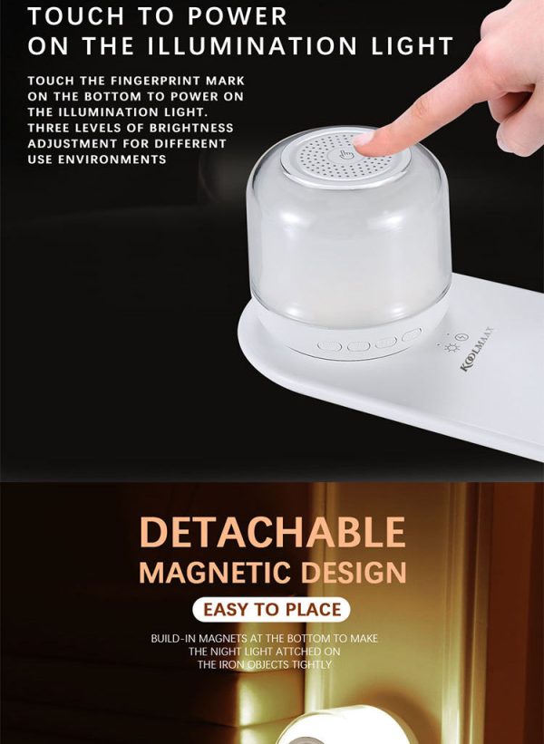 Bluetooth Speaker Wireless Charging Night Light - Image 8