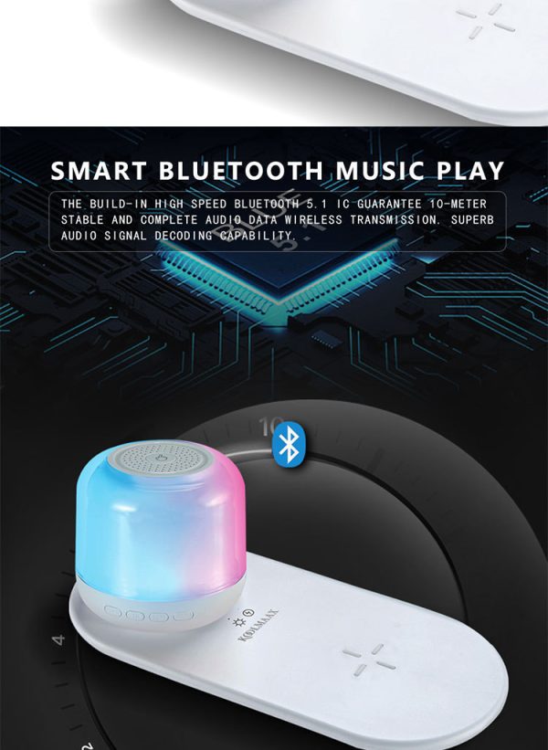 Bluetooth Speaker Wireless Charging Night Light - Image 9