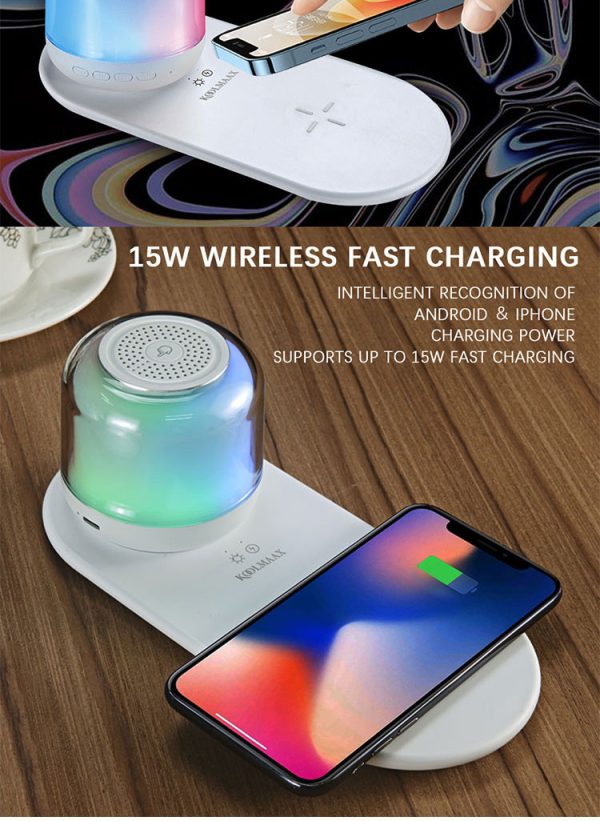 Bluetooth Speaker Wireless Charging Night Light - Image 6