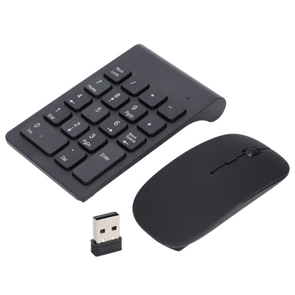 Number Pad Plug and Play 2.4GHz Wireless Technology 1200 DPI Sensitive Durable Number Pad Mouse Combo for Home Office - Image 2