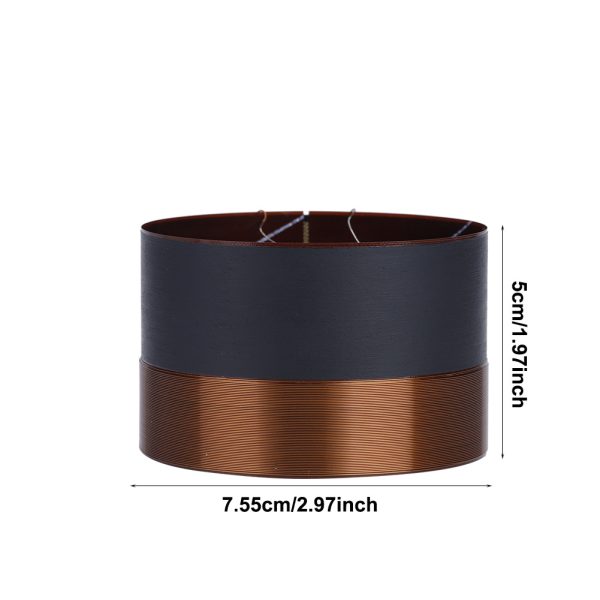 1PCS 75.5mm Audio Bass Speaker Voice Coil Woofer Sound Drive Black Aluminium - Image 2