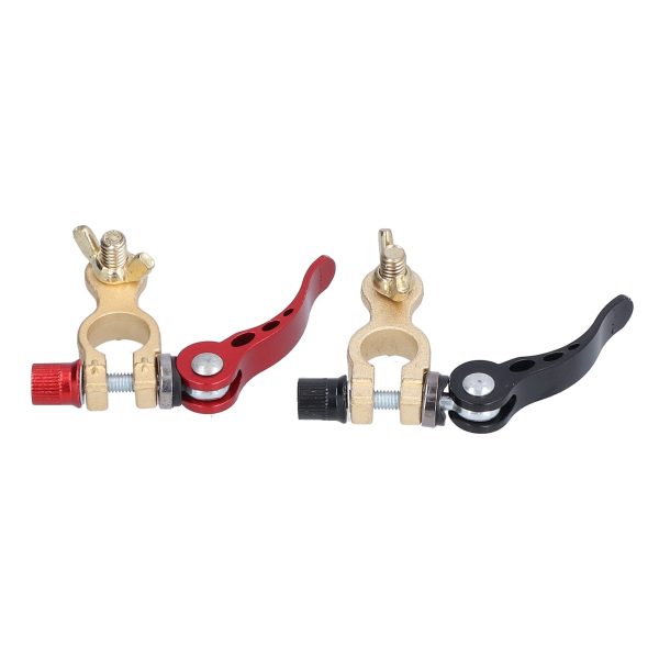 Battery Terminal Quick Release Disconnect Positive Negative Connector Cable Clamp Set Kit - Image 9