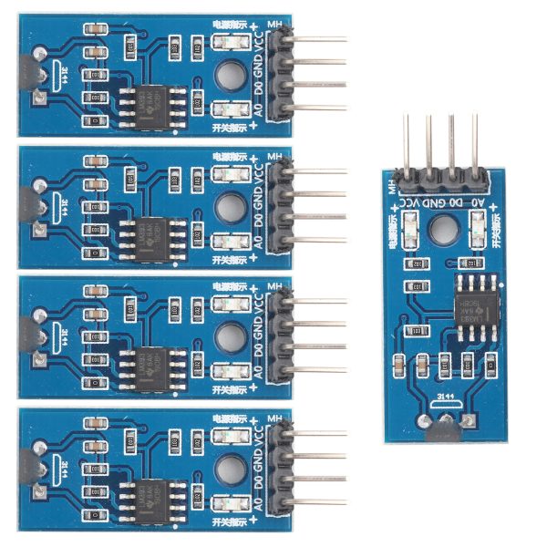 5Pcs 3144E Effect Sensor Switch Speed Counting Sensor Module Magnetic Detector 3.3-5V - Image 8