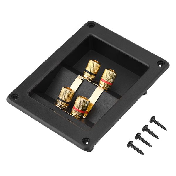 4 Copper Binding Post Terminal Cable Connector Speaker Terminal Box Acoustic Components - Image 2