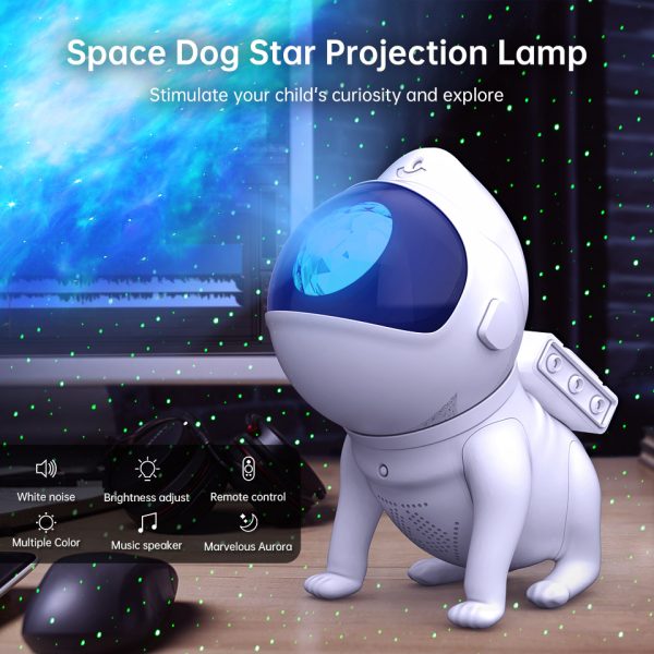 Space Dog Starry Sky Light