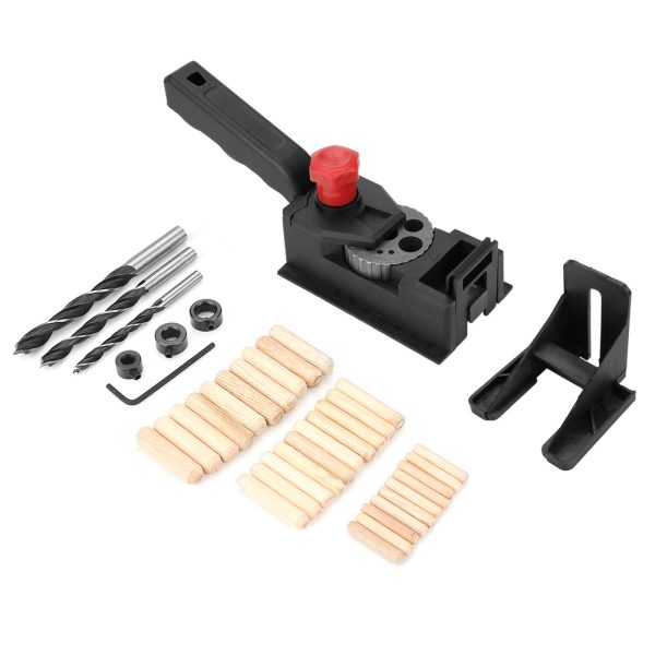 38pcs/set Wood Dowel Straight Hole Drilling Guide Woodworking Carpentry Positioner Locator Tool - Image 4