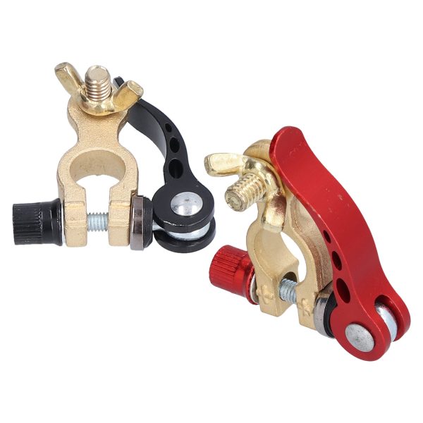 Battery Terminal Quick Release Disconnect Positive Negative Connector Cable Clamp Set Kit - Image 5