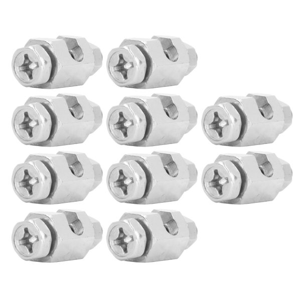 10PCS Lightning Protection Cable Clamp External Hex Copper Grounding Protection Cable Clip for PV Module - Image 5