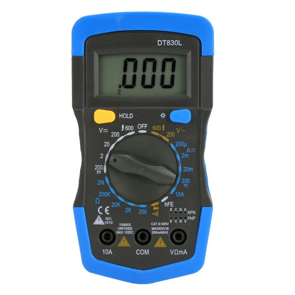 Portable HandHeld LCD Digital Mini Multimeter DC AC Voltage Current Meter(DT830L ) - Image 6