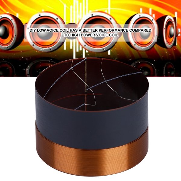 1PCS 75.5mm Audio Bass Speaker Voice Coil Woofer Sound Drive Black Aluminium - Image 8