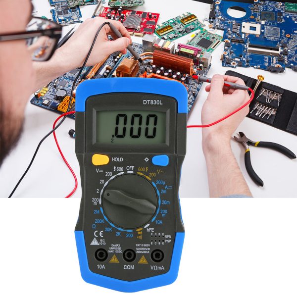 Portable HandHeld LCD Digital Mini Multimeter DC AC Voltage Current Meter(DT830L ) - Image 10