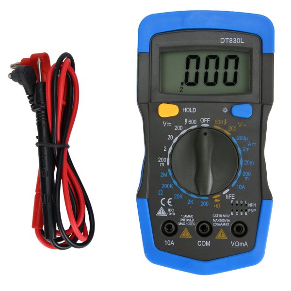 Portable HandHeld LCD Digital Mini Multimeter DC AC Voltage Current Meter(DT830L ) - Image 9