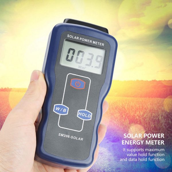 SM206 Digital Solar Power Meter Sun Light Radiation Measuring Testing Instrument - Image 4