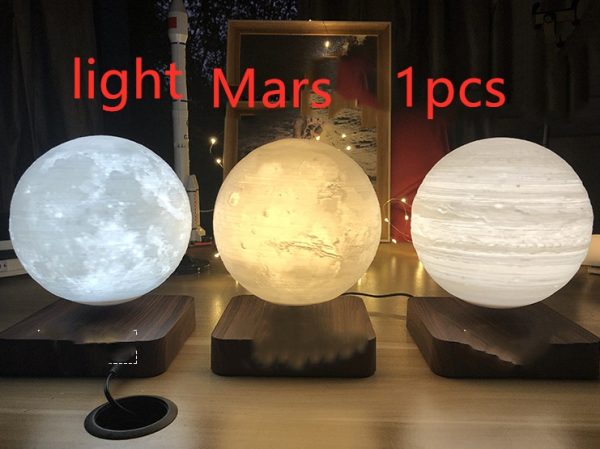 Magnetic Levitation Table Lamp Moon Light 3D Printing Planet Night Light - Image 4