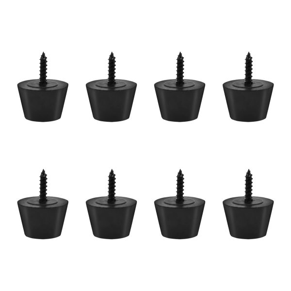 4 Pairs 30x20mm Rubber Feet Anti Vibration Base Pad Stand for Speaker Guitar Amplifier W Screws - Image 4