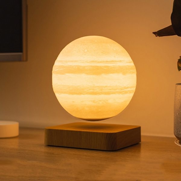 Magnetic Levitation Table Lamp Moon Light 3D Printing Planet Night Light - Image 7