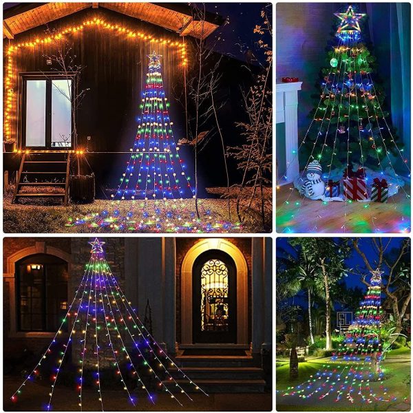 Outdoor Christmas Decorations 350 LED Star Lights Easy Installation Waterproof - Image 5