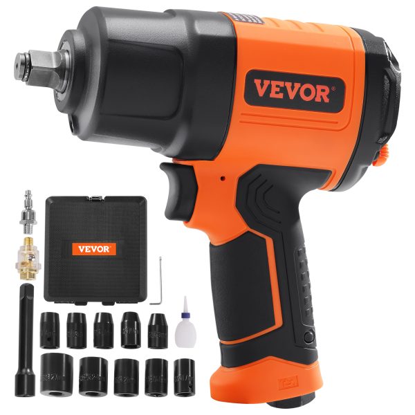 VEVOR 1 Inch Air Impact Wrench, Up To 3160 Ft-lbs High Reverse Torque Output 1inch Pneumatic Impact Gun - Image 9