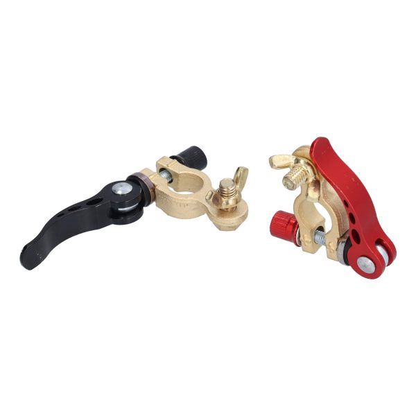 Battery Terminal Quick Release Disconnect Positive Negative Connector Cable Clamp Set Kit - Image 10