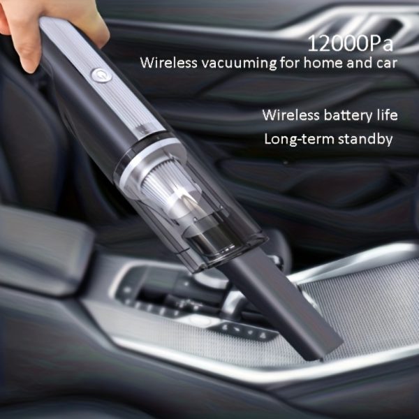 Wireless Red Car Vacuum Cleaner Wireless Car With Strong Suction Handheld Vacuum Cleaner Small Mini Rechargeable Home Vacuum Cleaner - Image 3