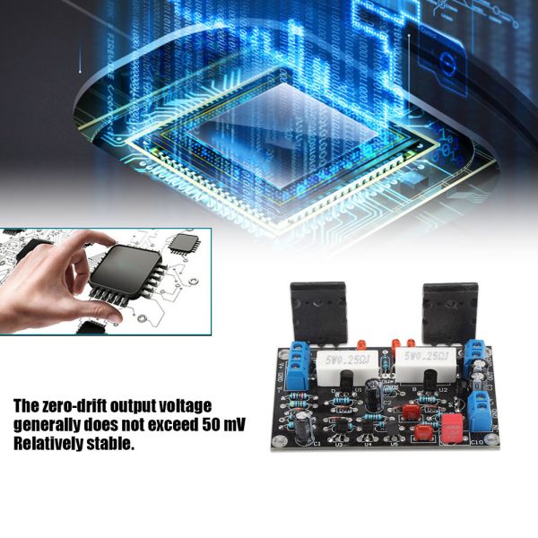 2SC5200+2SA1943 Power Amplifier Board 100W Amp Speaker Circuit Protection Board - Image 7