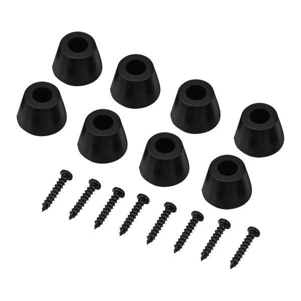 4 Pairs 30x20mm Rubber Feet Anti Vibration Base Pad Stand for Speaker Guitar Amplifier W Screws - Image 6