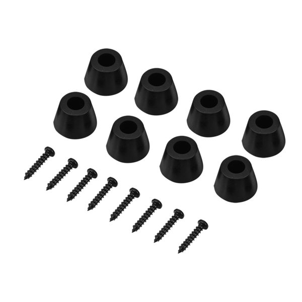 4 Pairs 30x20mm Rubber Feet Anti Vibration Base Pad Stand for Speaker Guitar Amplifier W Screws - Image 7