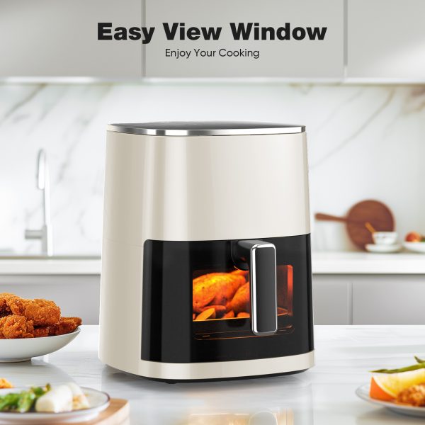 Air Fryer 6 Quart Capacity With Window Square Air Fryer 12-in-1 Air Fry, Roast, Reheat, Dehydrate, Bake, Steam With 400F - Image 7