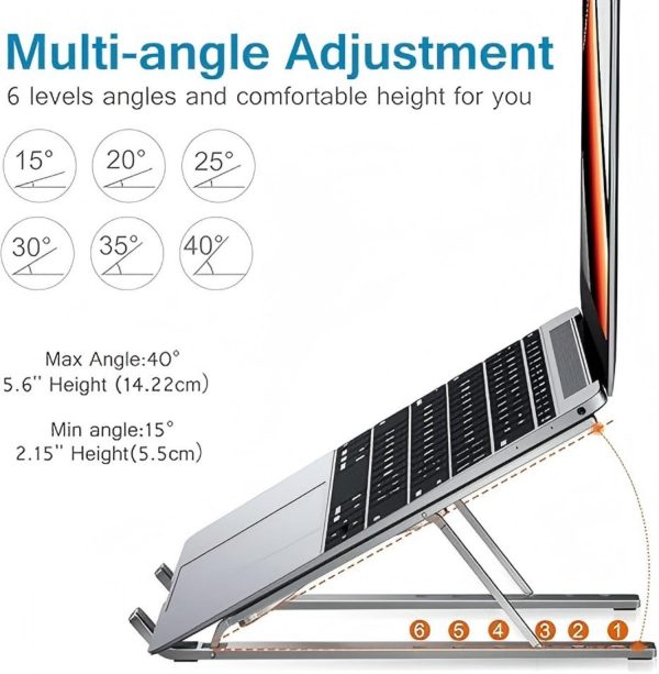 Laptop Holder Riser Computer Tablet Stand - Image 5