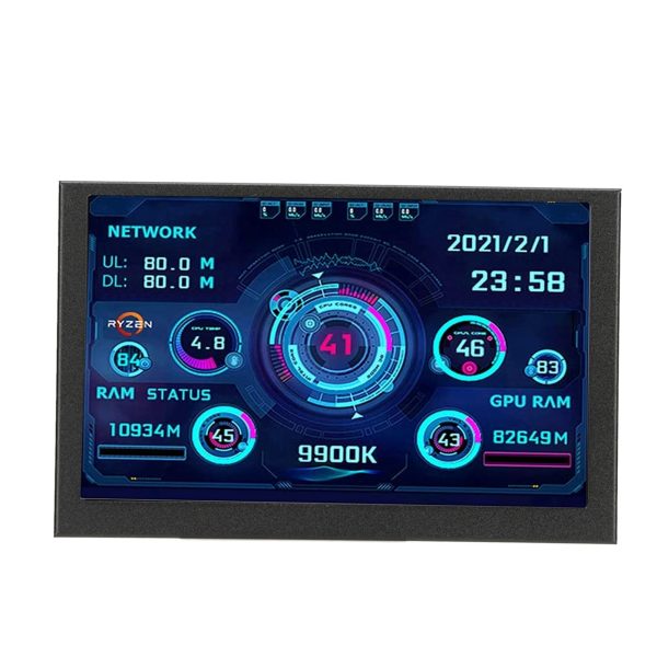 PC CPU Data Monitor 5in IPS USB C TYPE C Temperature Display PC CPU GPU RAM Data Monitor - Image 10