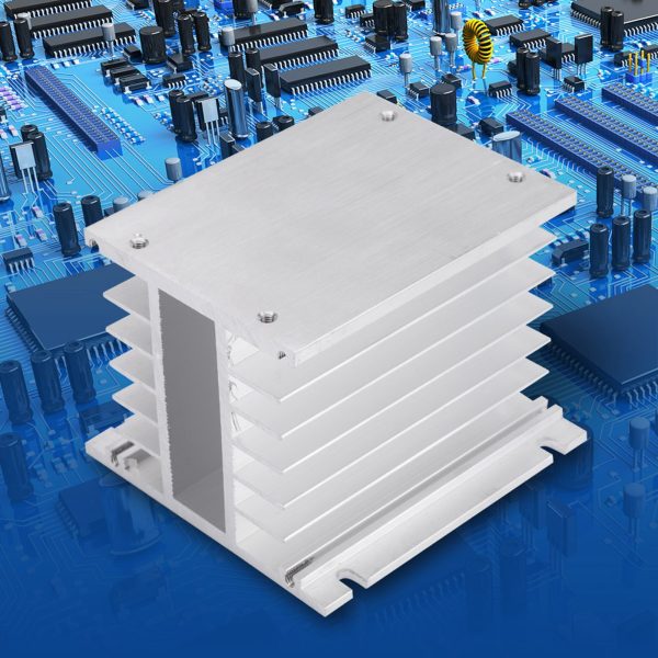 Three Phase Aluminum Alloy Heat Sink SSR Dissipation Solid State Relay Heatsink - Image 9