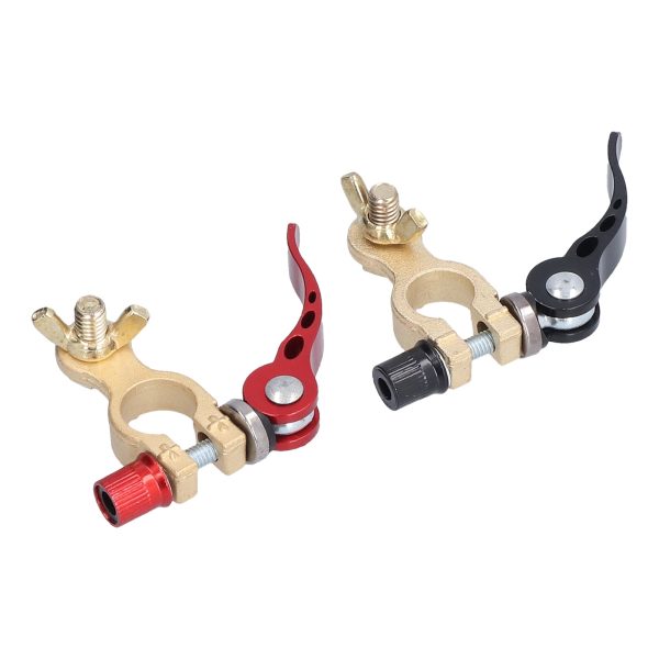 Battery Terminal Quick Release Disconnect Positive Negative Connector Cable Clamp Set Kit - Image 6