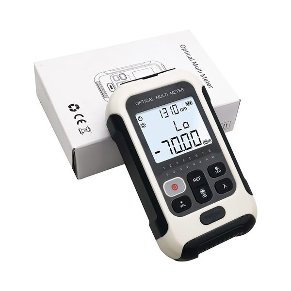 Optical Fiber Power Meter White Multifunctional High Accuracy Fiber Optic Tester for Communication Engineering - Image 9