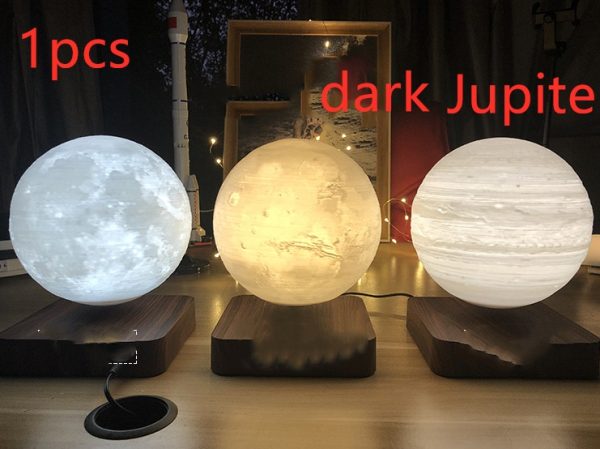 Magnetic Levitation Table Lamp Moon Light 3D Printing Planet Night Light - Image 9