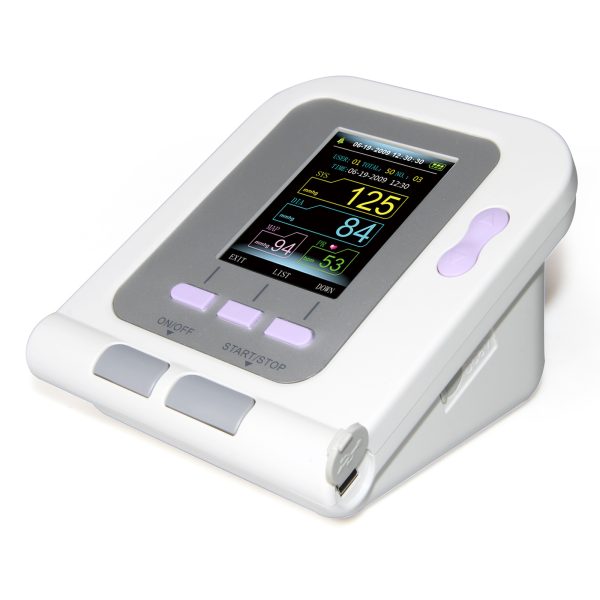 CONTEC CONTEC08A Upper Arm Digital Color LCD Blood Pressure Monitor With PC Software 4 CUFFS - Image 2