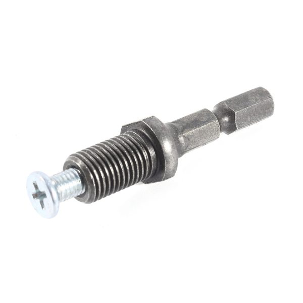 Electric Hammer Drill Chuck Hex Shank Adapter Thread 3/8"-24UNF with Screw - Image 3