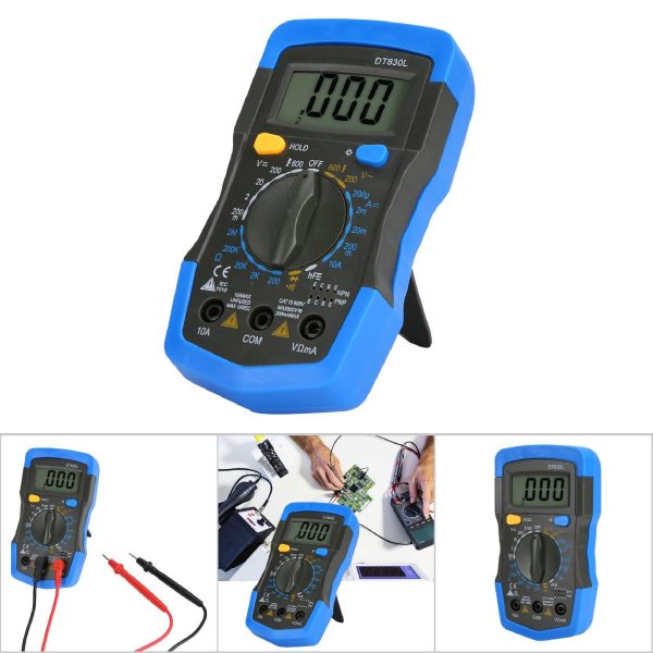 Portable HandHeld LCD Digital Mini Multimeter DC AC Voltage Current Meter(DT830L ) - Image 8