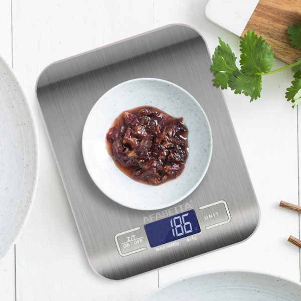 Digital Electronic Kitchen Food Diet Postal Scale Weight Balance 5KG 1g 11lb Kitchen Scales Stainless Steel Weighing For Food Diet Postal Balance Measuring LCD Precision Electronic - Image 10