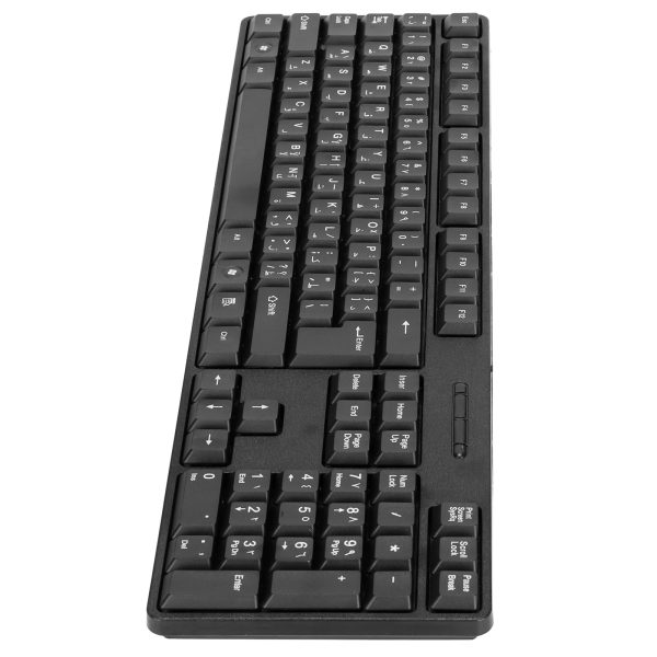 Ergonomically Designed Durable USB Wired Arabic English Mechanical Keyboard - Image 3