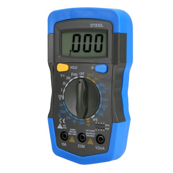 Portable HandHeld LCD Digital Mini Multimeter DC AC Voltage Current Meter(DT830L ) - Image 2