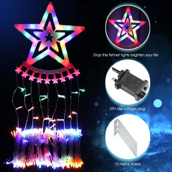 Outdoor Christmas Decorations 350 LED Star Lights Easy Installation Waterproof - Image 2