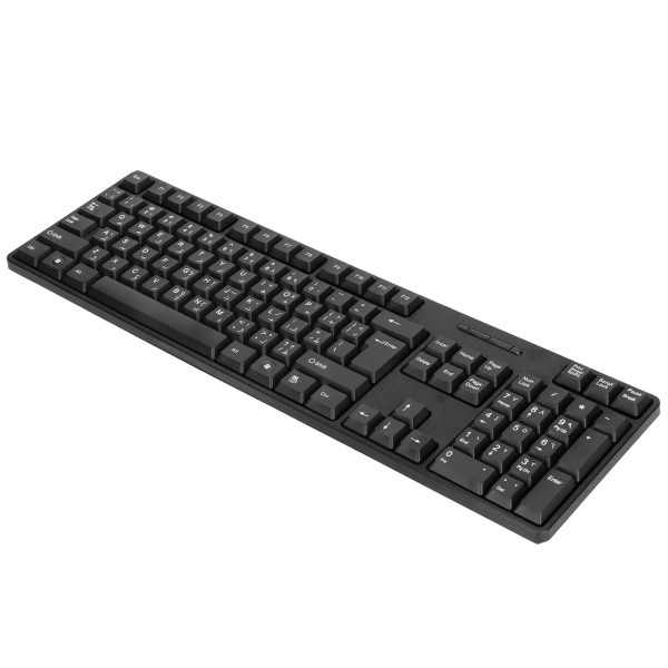 Ergonomically Designed Durable USB Wired Arabic English Mechanical Keyboard - Image 8